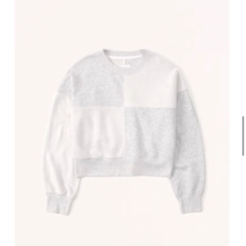 Abercrombie Vintage Wedge Checker Crew Sweatshirt